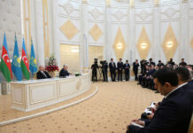 Azərbaycan və Qazaxıstan prezidentləri mətbuata bəyanatlarla çıxış ediblər Azərbaycan və Qazaxıstan prezidentləri mətbuata bəyanatlarla çıxış ediblər