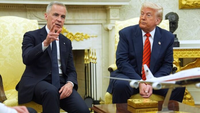 ABŞ Prezidenti Donald Tramp və Kanadanın Baş naziri Mark Karni