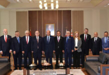 Ersin Tatar ŞKTC, Azərbaycan və Türkiyə parlamentlərarası dostluq qruplarının rəhbərləri ilə görüşüb Ersin Tatar ŞKTC, Azərbaycan və Türkiyə parlamentlərarası dostluq qruplarının rəhbərləri ilə görüşüb