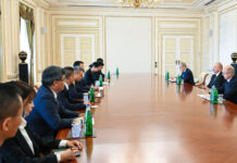 Prezident İlham Əliyev Çinin “China Datang Corporation Ltd.” şirkətinin nümayəndə heyətini qəbul edib Azərbaycan Respublikasının Prezidenti İlham Əliyev noyabrın 12-də Çinin “China Datang Corporation Ltd.” şirkətinin Direktorlar Şurasının sədri Lü Cünün başçılıq etdiyi nümayəndə heyətini qəbul edib