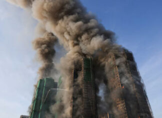 Honkonqda yaşayış binalarında yanğın baş verib Honkonqda yaşayış binalarında yanğın