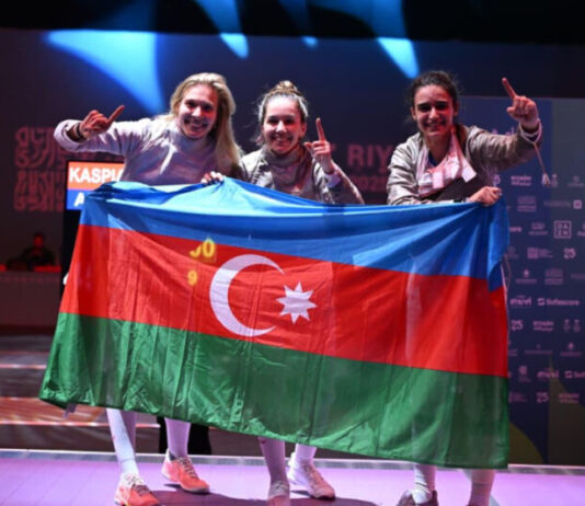 İslamiada: Azərbaycan qılıncoynadanları qızıl medal qazanıblar qılıncoynatmanın sablya növü üzrə qadınlardan ibarət Azərbaycan millisi