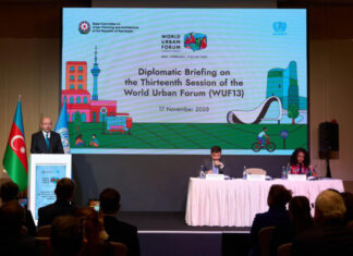 Diplomatik korpus nümayəndələri üçün WUF13-ə dair məlumat sessiyası keçirilib Birləşmiş Millətlər Təşkilatının (BMT) Ümumdünya Şəhərsalma Forumunun 13-cü sessiyası (WUF13)