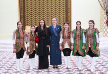 Heydər Əliyev Fondunun vitse-prezidenti Leyla Əliyeva Türkmənistan milli mətbəxinə həsr olunan sərgidə iştirak edib Heydər Əliyev Fondunun vitse-prezidenti Leyla Əliyeva Türkmənistan milli mətbəxinə həsr olunan sərgidə iştirak edib