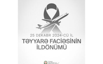 Prezident İlham Əliyev AZAL təyyarəsinin qəzaya uğramasının ildönümü ilə bağlı paylaşım edib Prezident İlham Əliyev AZAL təyyarəsinin qəzaya uğramasının ildönümü ilə bağlı paylaşım edib