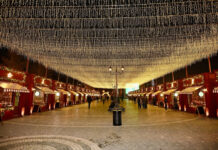 Bakı Bulvarında Yeni il yarmarkası – Açıq havada buz meydançası ziyarətçiləri gözləyir Dənizkənarı Bulvarda Yeni il yarmarkası