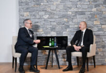 Prezident İlham Əliyev Davosda “Dell Technologies” şirkətinin Avropa, Yaxın Şərq və Afrika üzrə prezidenti ilə görüşüb Azərbaycan Respublikasının Prezidenti İlham Əliyev yanvarın 21-də Davosda dünyanın IT texnologiyaları üzrə nüfuzlu şirkətlərindən biri olan Amerika Birləşmiş Ştatlarının “Dell Technologies” şirkətinin Avropa, Yaxın Şərq və Afrika üzrə prezidenti Adrian Makdonald ilə görüşüb