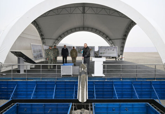 Prezident İlham Əliyev Ağdərə rayonunda Xüsusi Əməliyyat Mərkəzinin təməlini qoyub