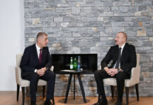 Prezident İlham Əliyev Davosda Çexiyanın Baş naziri ilə görüşüb Azərbaycan Respublikasının Prezidenti İlham Əliyev yanvarın 21-də Davosda Çex Respublikasının Baş naziri Andrey Babişlə görüşüb
