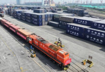 Çindən Orta Dəhliz vasitəsi ilə Azərbaycana yeni qatar xətti istifadəyə verilirb qatar xətti