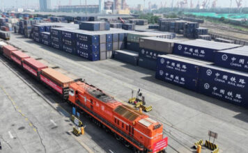 Çindən Orta Dəhliz vasitəsi ilə Azərbaycana yeni qatar xətti istifadəyə verilirb qatar xətti