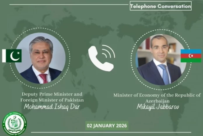 Pakistanın Baş nazirinin müavini və xarici işlər naziri Məhəmməd İshaq Dar Azərbaycanın iqtisadiyyat naziri Mikayil Cabbarovla telefon danışığı aparıb