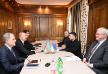 Prezident İlham Əliyevin Münxendə Ukrayna Prezidenti Volodimir Zelenski ilə görüşü olub Azərbaycan Respublikasının Prezidenti İlham Əliyevin fevralın 14-də Münxendə Ukrayna Prezidenti Volodimir Zelenski ilə görüşü olub