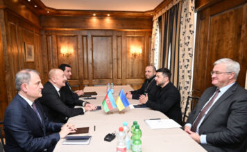 Prezident İlham Əliyevin Münxendə Ukrayna Prezidenti Volodimir Zelenski ilə görüşü olub Azərbaycan Respublikasının Prezidenti İlham Əliyevin fevralın 14-də Münxendə Ukrayna Prezidenti Volodimir Zelenski ilə görüşü olub