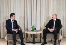 Prezident İlham Əliyev Münxendə İraq Kürdüstan Regionunun başçısı ilə görüşüb Azərbaycan Respublikasının Prezidenti İlham Əliyev fevralın 13-də Münxendə İraq Kürdüstan Regionunun başçısı Neçirvan Bərzani ilə görüşüb