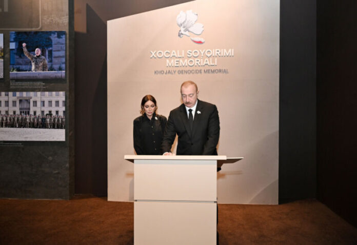 Prezident İlham Əliyev Xocalı Soyqırımı Memorialının açılışında iştirak edib Prezident İlham Əliyev Xocalı Soyqırımı Memorialının açılışında iştirak edib
