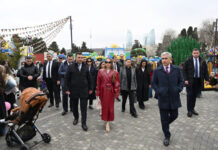 Alena Əliyeva Novruz yarmarkasını ziyarət edib Novruz yarmarkası