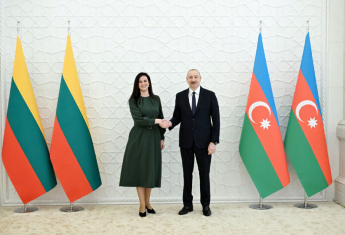Azərbaycan Respublikasının Prezidenti İlham Əliyev aprelin 9-da Litva Respublikasının Baş naziri İnqa Ruqinieneni qəbul edib