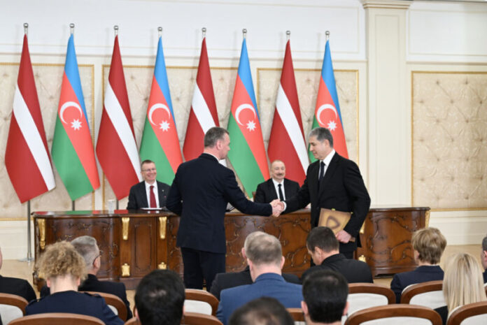 Azərbaycan ilə Latviya arasında imzalanmış sənədlər mübadilə edilib