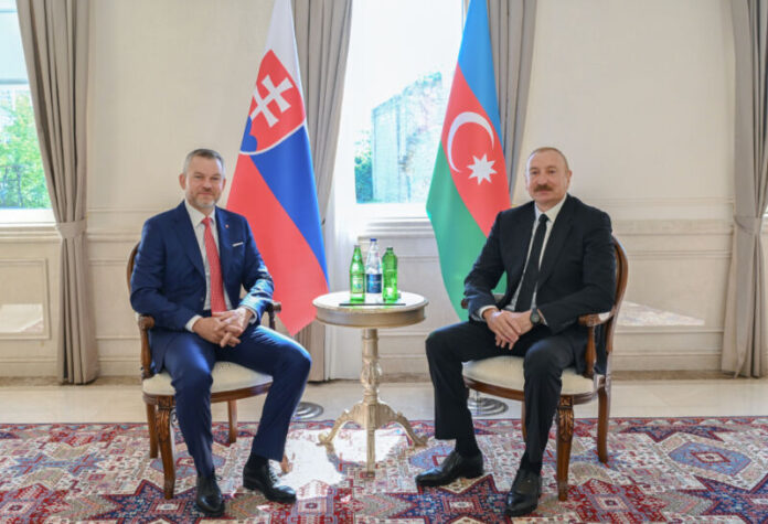 Azərbaycan Respublikasının Prezidenti İlham Əliyevin iyulun 14-də Şuşada Slovakiya Respublikasının Prezidenti Peter Pelleqrini ilə təkbətək görüşü