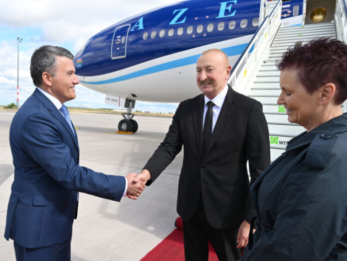 Azərbaycan Prezidenti İlham Əliyev Almaniyaya rəsmi səfərə gəlib