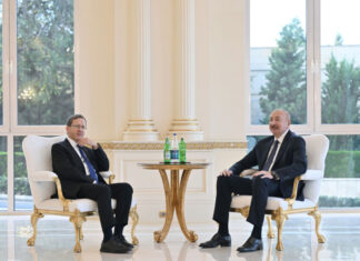 Prezident İlham Əliyevin İsrail Prezidenti ilə görüşü olub Azərbaycan Respublikasının Prezidenti İlham Əliyevin İsrail Dövlətinin Prezidenti İsxak Hersoq ilə görüşü